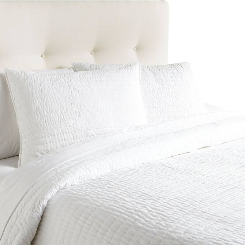 Cottage Home Brighton White Cotton Single Quilt