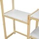 preview thumbnail 8 of 19, House-shaped Wooden Kids Writing Desk,Study Table with Shelves