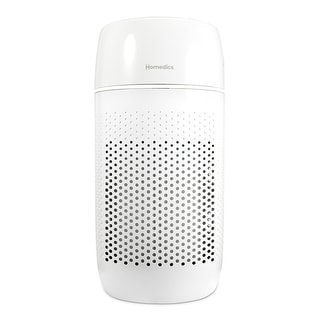 Homedics Air Purifier, 5-in-1  Air Purifier for Medium Rooms up to 853 SqFt, 99% HEPA, UV-C and Carbon Filters - White