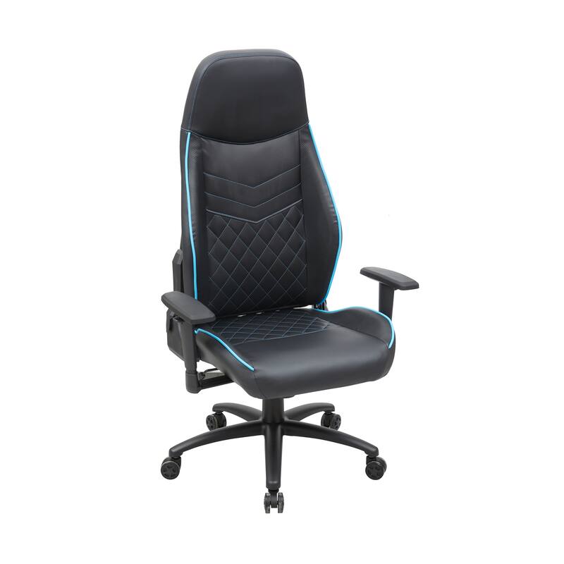 Joseff Black Faux Leather Reclining Gaming Chair by Furniture of America
