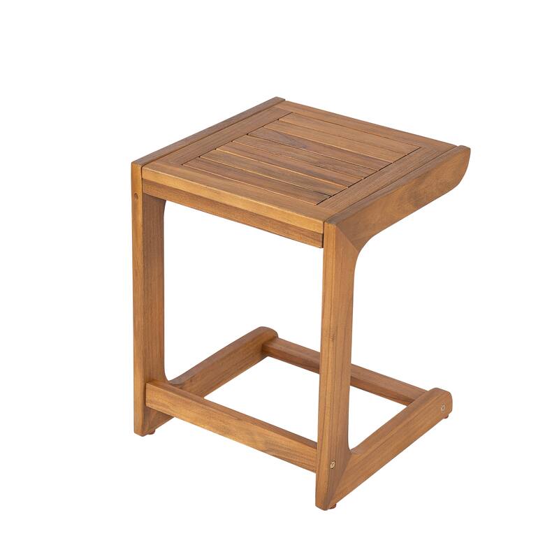 Ashwell Acacia Wood Side table - Teak