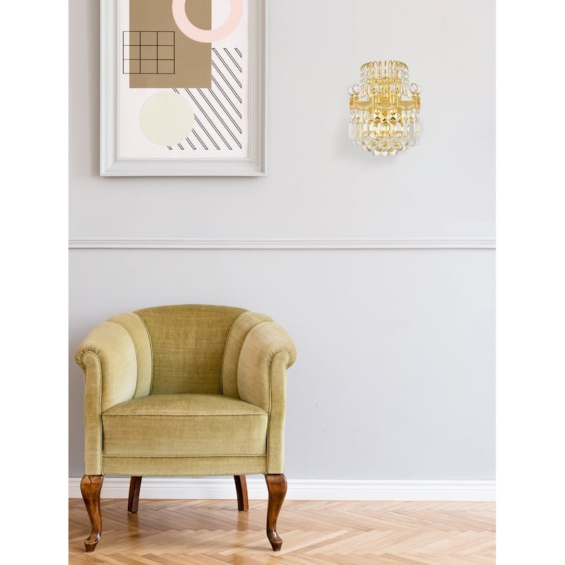 Fleur Illumination 2 light Gold Wall Sconce