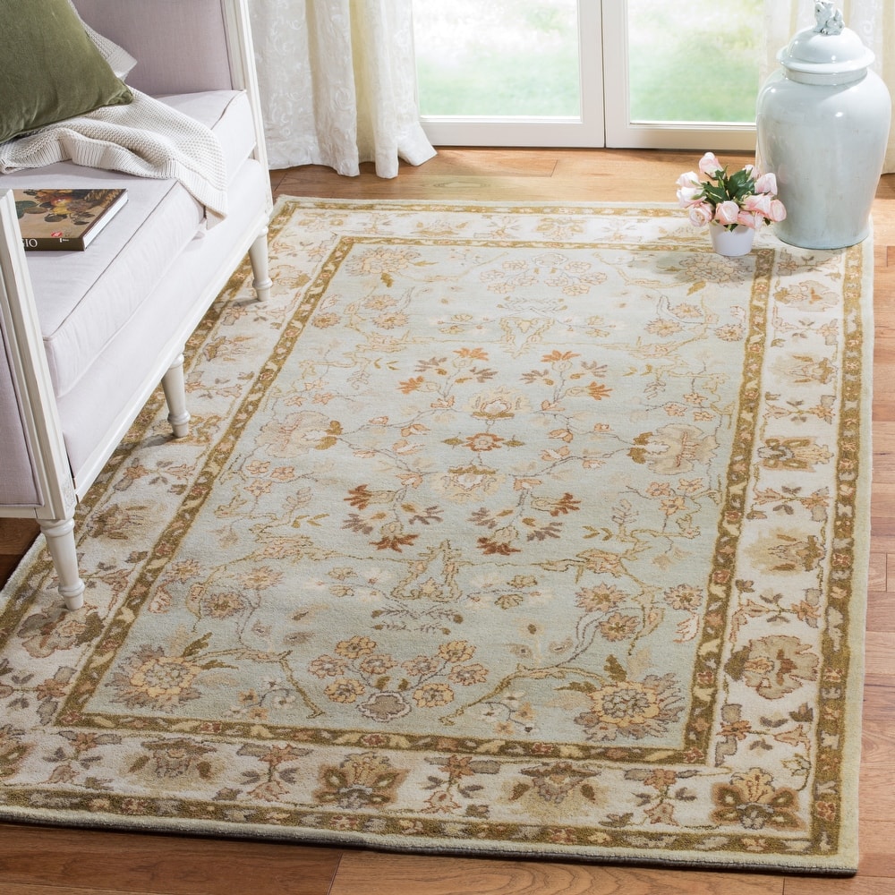 SAFAVIEH Handmade Bergama Petkana Oriental Hand-spun Wool Rug