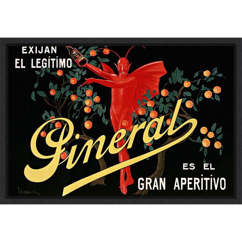 Exijan El Legitimo Pineral, 1912 by Leonetto Cappiello (23 x 16 in.), Framed Canvas Wall Art Print