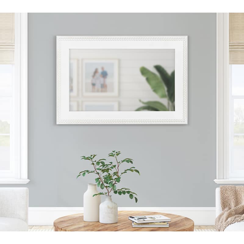 Kate and Laurel Strahm Wood Framed Wall Mirror