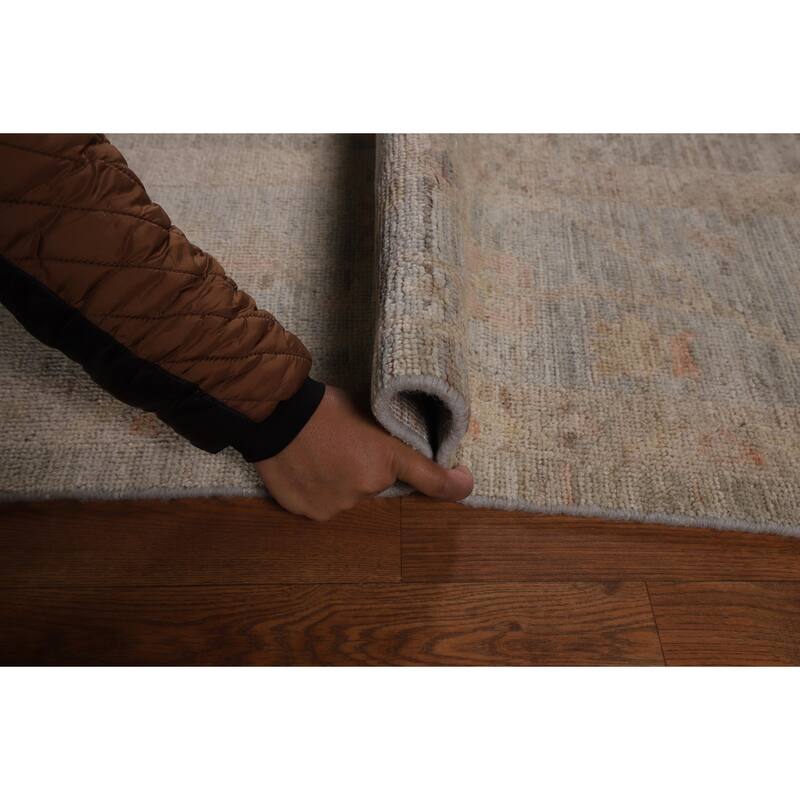 Transitional Oushak Turkish Area Rug Handmade Wool Carpet - 8'0"x 9'9"