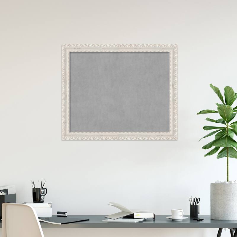 Amanti Art Opera Off White Framed Magnetic Board