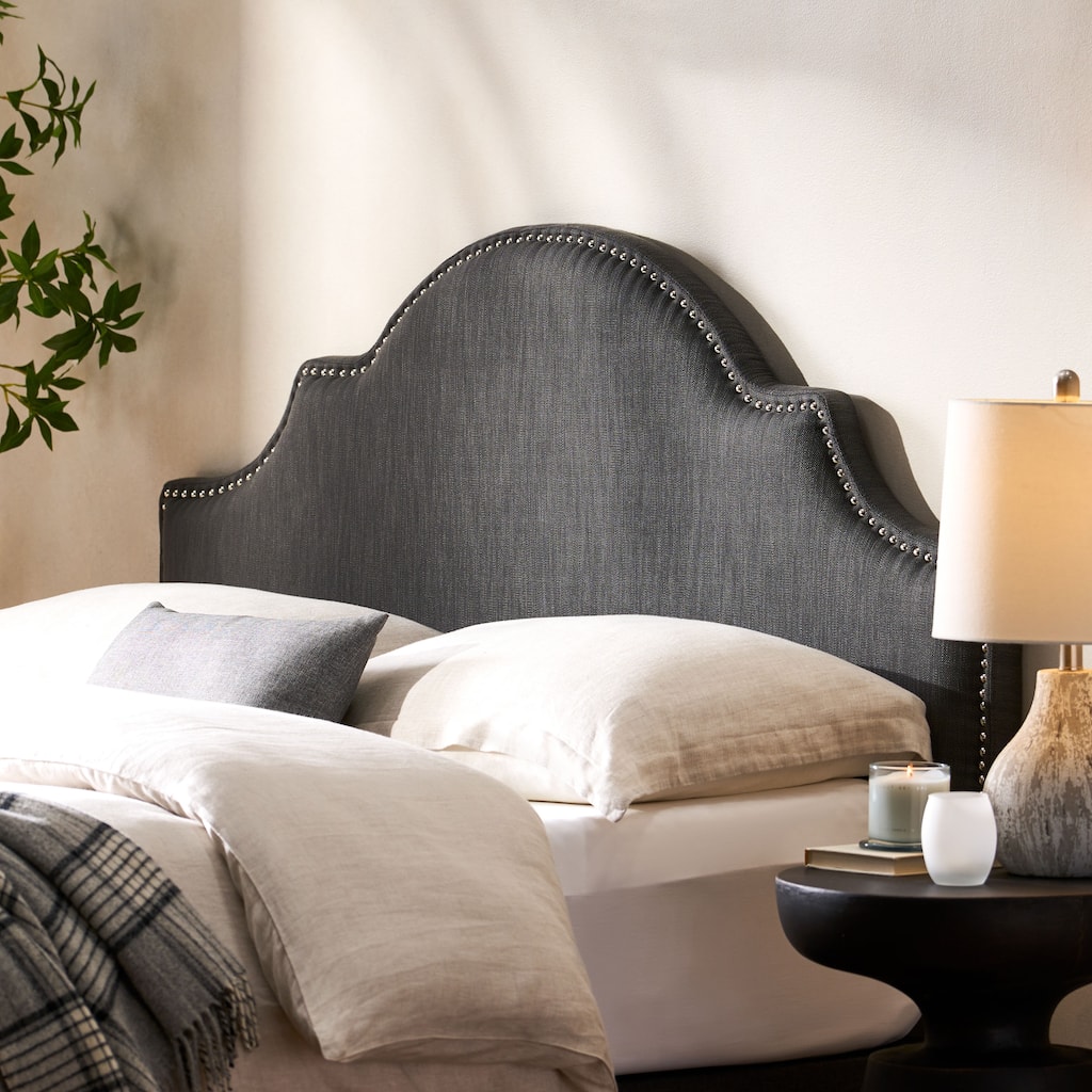 Bianca Adjustable Full/Queen Studded Fabric Headboard by Christopher Knight Home