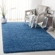 preview thumbnail 29 of 89, SAFAVIEH Evolution Shag Gwenaele Solid 1.8-inch Thick Rug 8' x 10' - Blue - Rectangle