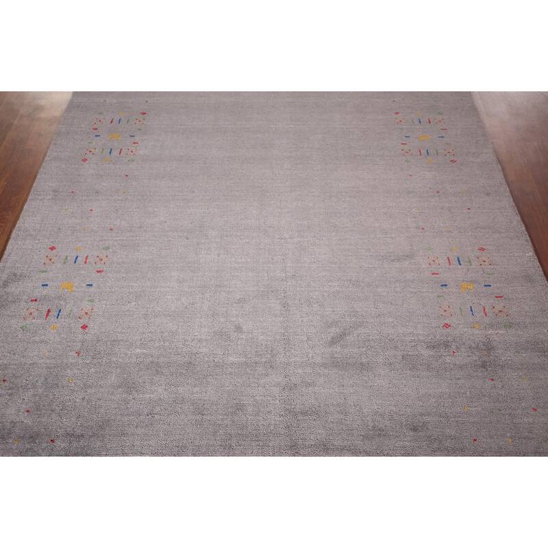 Gabbeh Indian Area Rug Hand-Knotted Tribal Wool Carpet - 5'3"x 7'9"