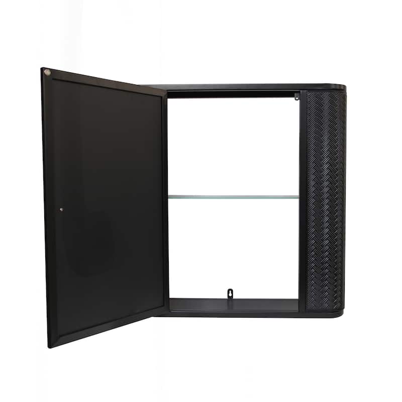 Modern Wall-Mounted Bathroom Cabinet with Mirror and Inner Shelves for Storage