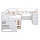 preview thumbnail 16 of 25, L-Shaped Triple Bunk Bed With 3 Drawers, Desk and Wardrobe, Espresso