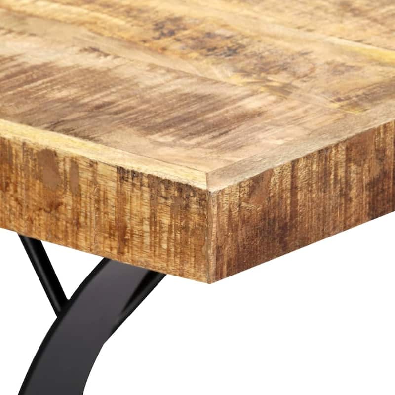 vidaXL Dining Table 70.9"x35.4"x29.9" Solid Mango Wood - 70.9" x 35.4" x 29.9"