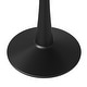 preview thumbnail 8 of 11, Bristol Modern 40" Round Kitchen Table, Sintered Stone/MDF Top - Contemporary Pedestal Dining Table for Small Spaces