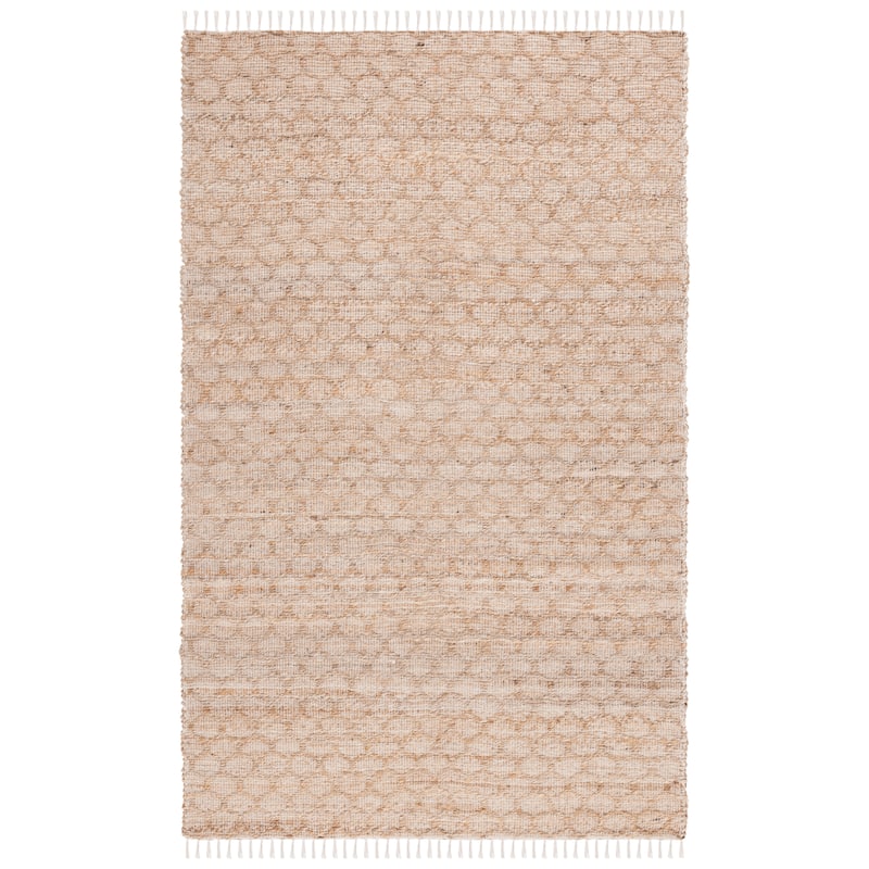 SAFAVIEH Handmade Cape Cod Zorina Coastal Jute Tassel Rug - 5' x 8' - Ivory/Natural