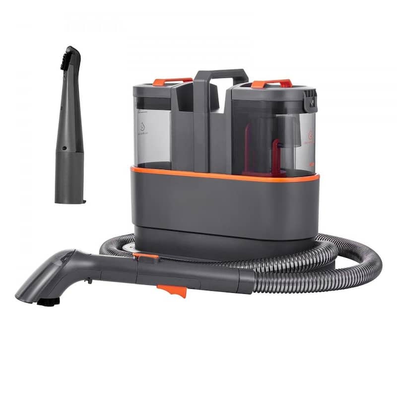Portable Carpet Cleaner Machine with Powerful 450W Suction and Dual Tank Crevice Tool - 15.16” x 7.48” x 12.91”