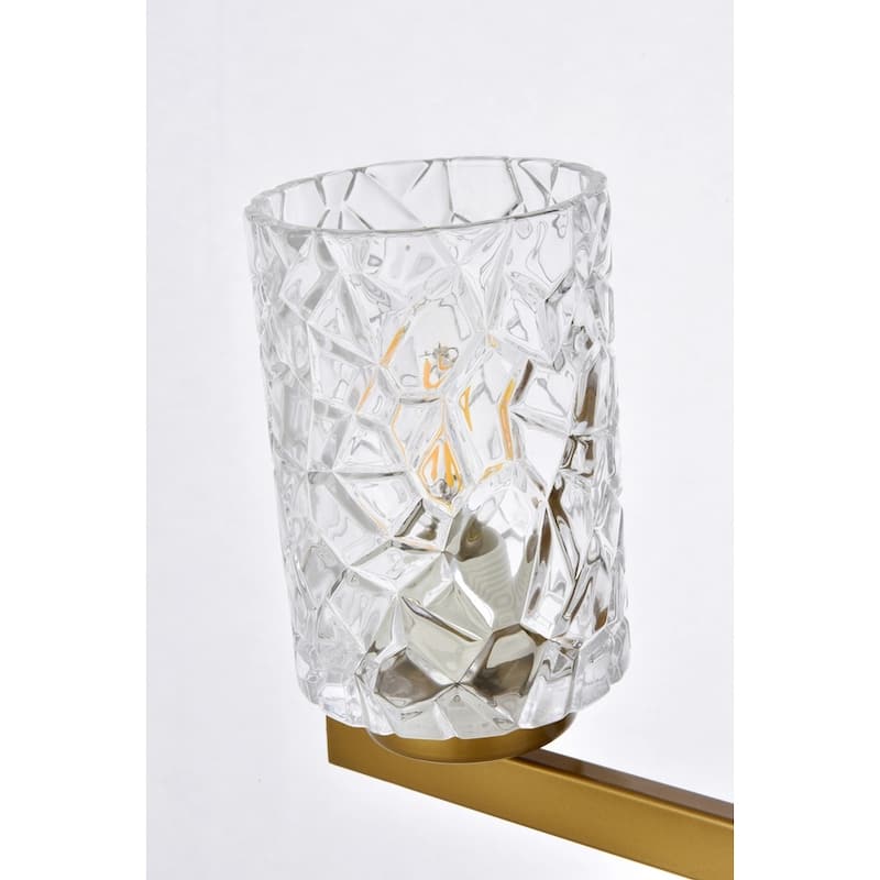 Cara 2 Light Bath Sconce with Clear Shade