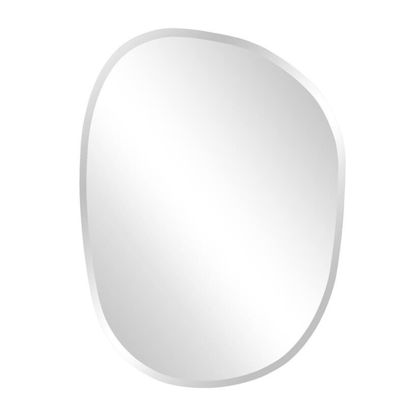HomeRoots 24" Abstract Unframed Accent Mirror - 24" H x 18" W
