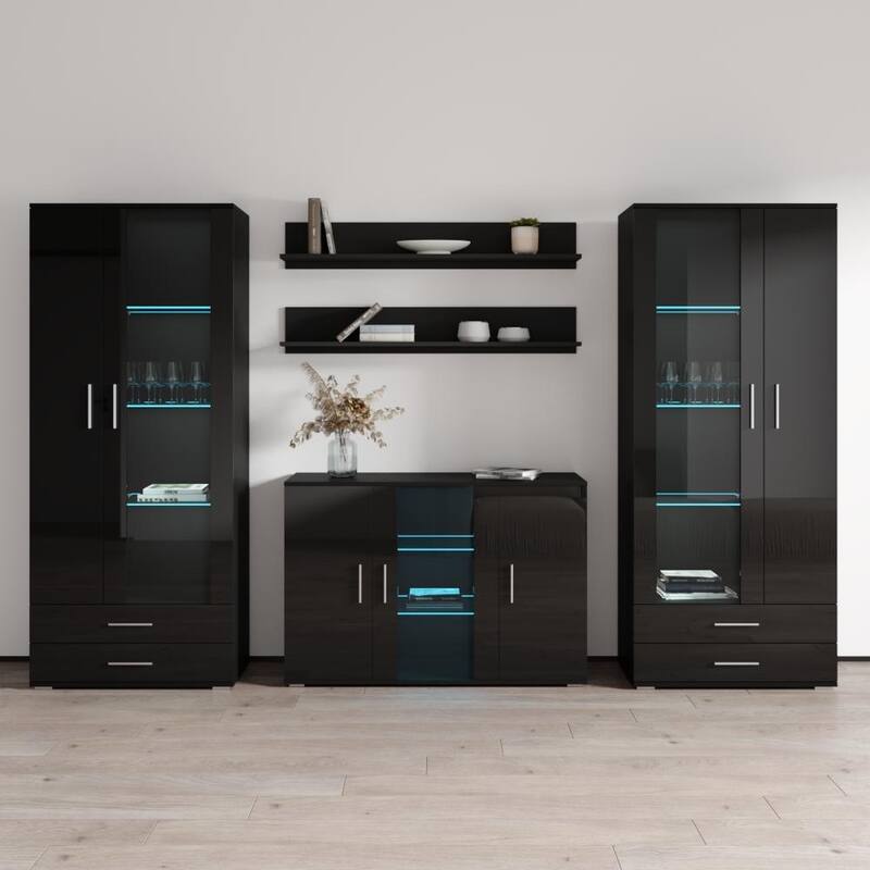 Strick & Bolton Shigeo Modern Entertainment Center - Black