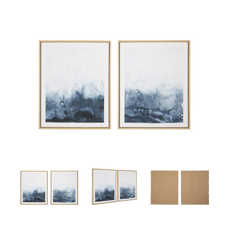 Signature Design by Ashley Holport Blue Wall Art (Set of 2)