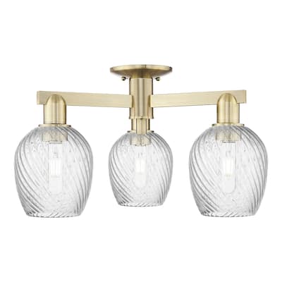 Innovations Lighting 716-3F-12-24 Salina Semi-Flush Salina 3 Light 24"