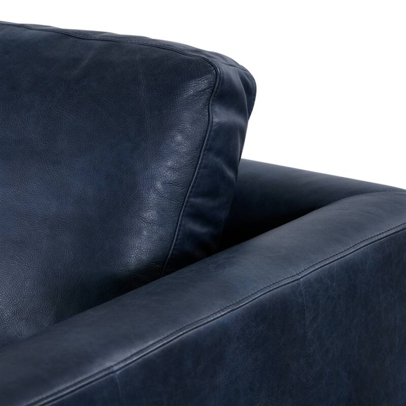Poly & Bark Calle 114" Right-Facing Sectional - Full Grain Genuine Italian Leather