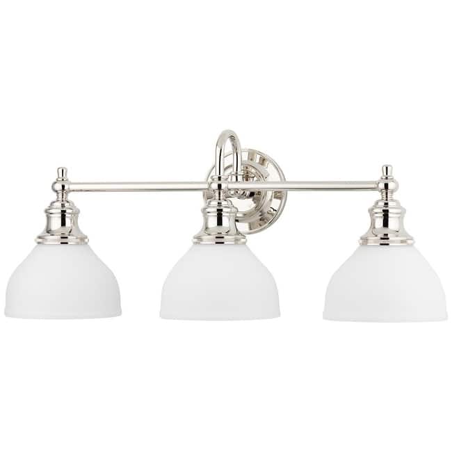 Hudson Valley Lighting Sutton 3 Light 26" Wide Bathroom Vanity Light - Polished Nickel