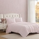 preview thumbnail 80 of 116, Laura Ashley Soft & Breathable Cotton Percale Deep-Pocket Sheet Set Full - Antoinette Pink