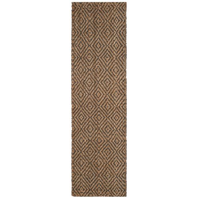 SAFAVIEH Handmade Natural Fiber Svana Jute Rug - 2'3" x 6' Runner - Grey