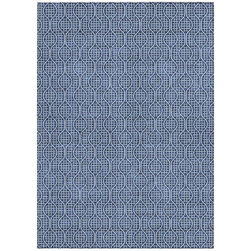 HomeRoots Geometric Transitional Rectangle Outdoor Rug
