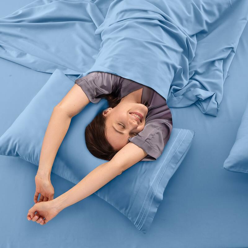 6 Piece Bed Sheet Set Deep Pocket Ultra Soft Microfiber Bedding Sheets
