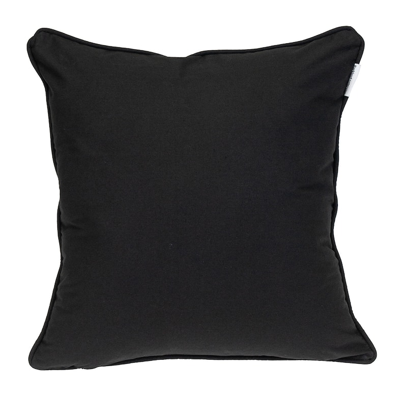 HomeRoots 18" X 18" Blue And White 100% Cotton Geometric Zippered Pillow