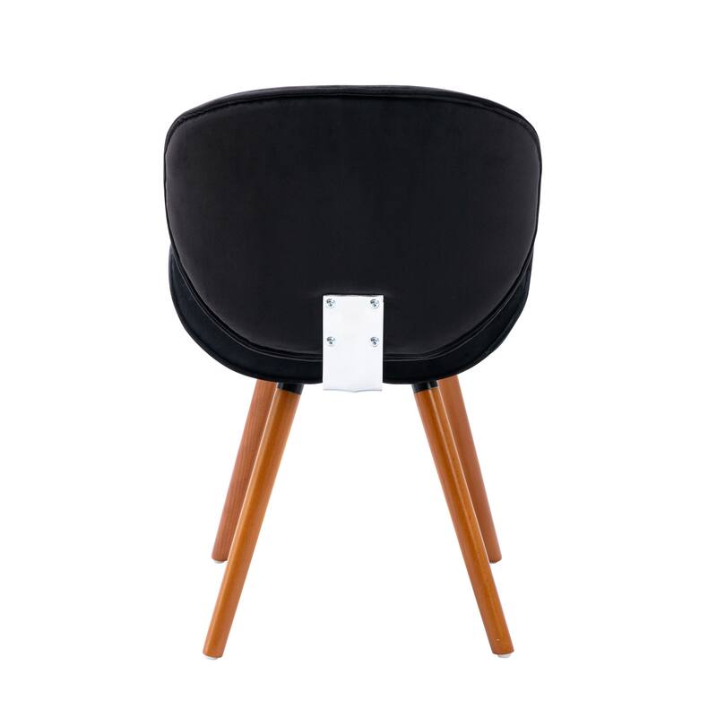 Porthos Home Vigo Dining Chair, Velvet Seat & Back, Beechwood Legs
