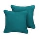 preview thumbnail 3 of 11, Sunbrella Spectrum Peacock Corded Indoor/ Outdoor Pillow Set (Set of 2)