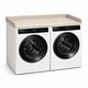 preview thumbnail 1 of 5, 58” Washer and Dryer Countertop with Raised Edges, Topper Organizer Shelf, Over Washer and Dryer Storage Counter, Brown Brown - Brown