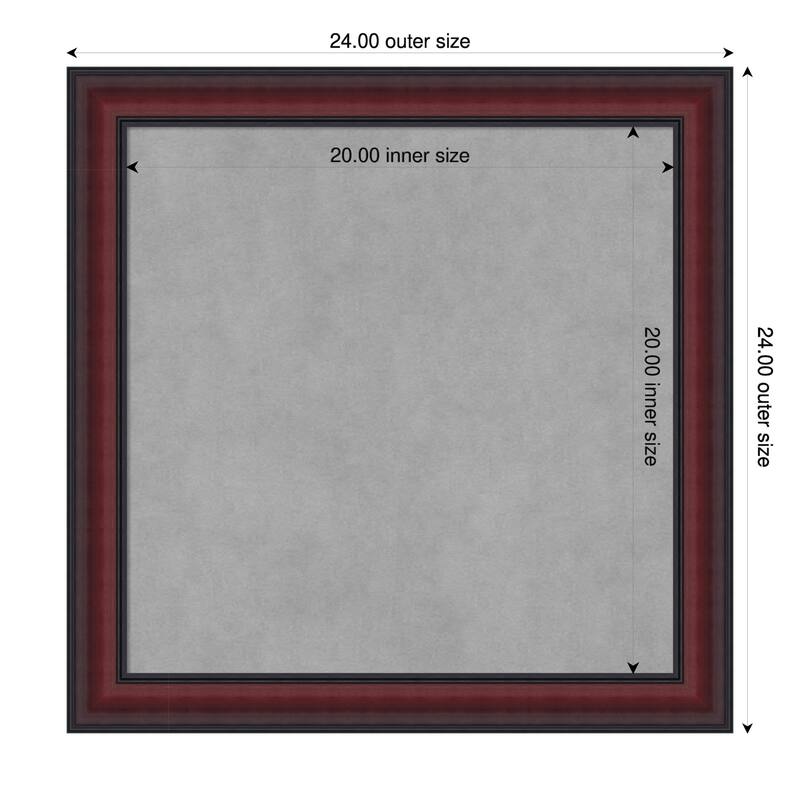 Amanti Art Dalat Black Framed - 24 x 24 in - Dalat Cherry