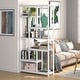 preview thumbnail 8 of 9, Industrial 78.7" Tall Bookcase, 10-shelf Open Display Bookshelf Storage Organizer - 39.37”(L) x 11.8”(D) x 78.74”(H)