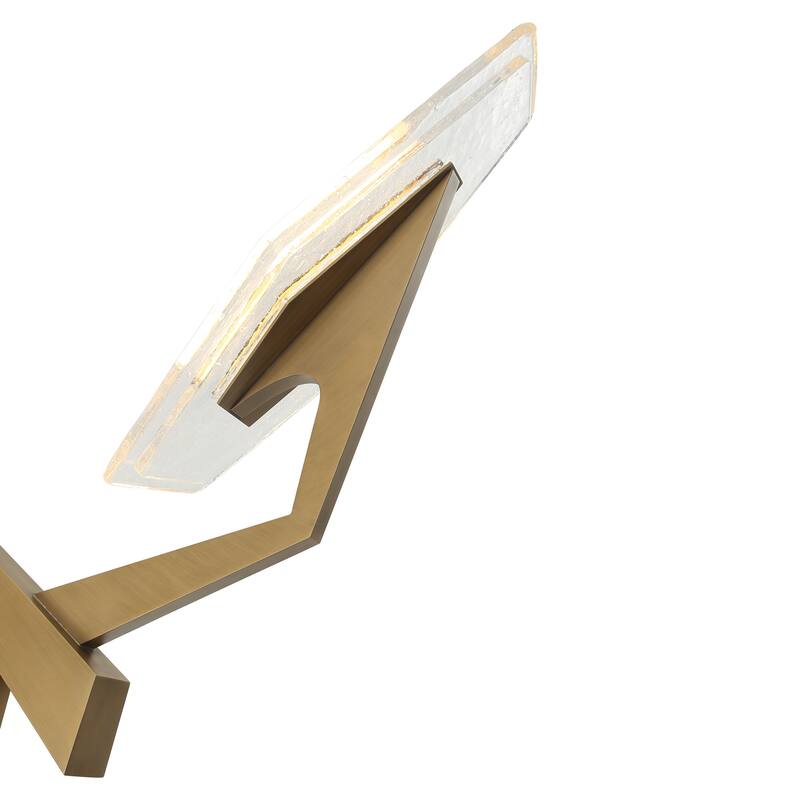 Varaluz Down the Wrong Path 2-Light Linear Pendant - Brass Kisser