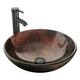 Option Glass brown round sink