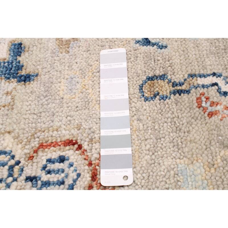 ECARPETGALLERY Hand-knotted Jules Serapi Light Grey Wool Rug - 8'0 x 9'11