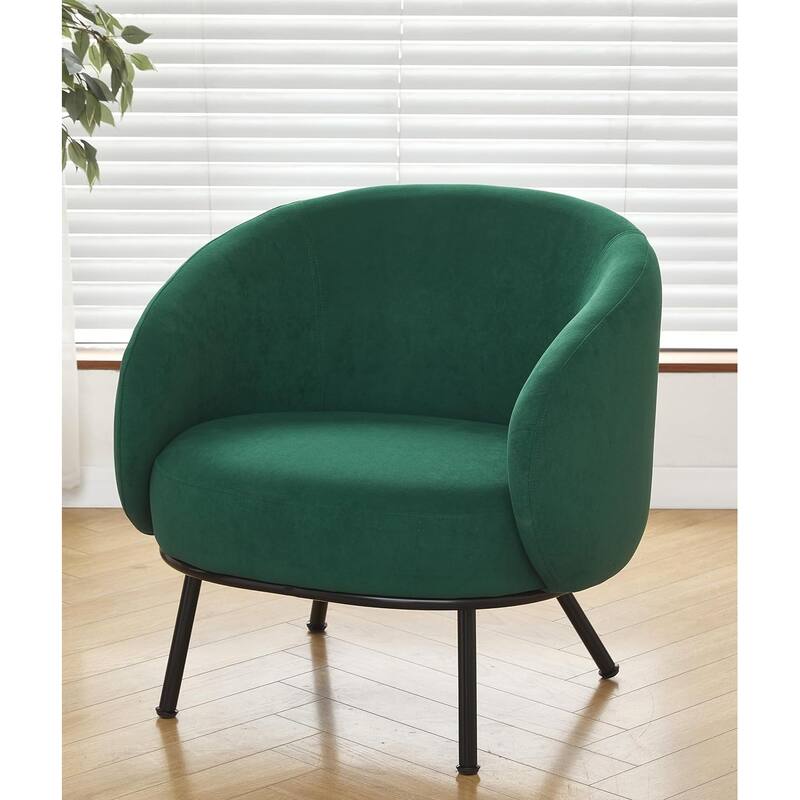 Luxury and Elegance Modern Channel Chair with Velvet Fabric Material Dense Foam and Heavy Webbing