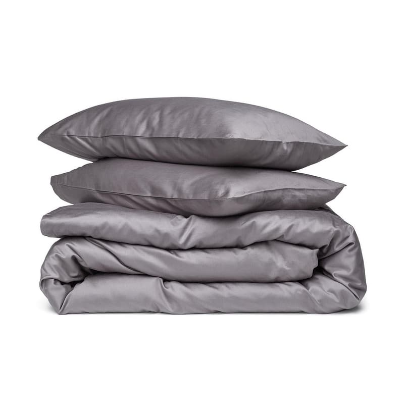 A1HC 100% Organic Cotton Duvet Set, 300 Thread Count 2-Piece GOTS Certified OEKO-TEX Certified, Soft & Silky Sateen Weave