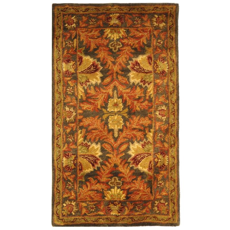 SAFAVIEH Handmade Antiquity Charis Traditional Oriental Wool Rug - 2' x 3' - Sage/Gold