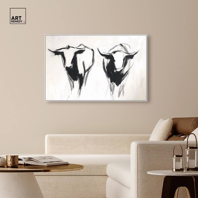 Bovine I Canvas by Art Remedy