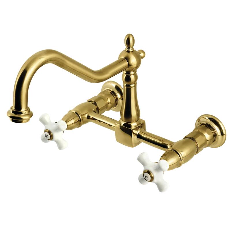 Heritage Two-Handle Wall Mount Bridge Kitchen Faucet
