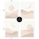 preview thumbnail 5 of 4, Boho Desert Sun Collection Wall Decor Art Prints (Set of 4) Pink Gold Taupe Bohemian Abstract Mountain Southwest Moon Sandscape