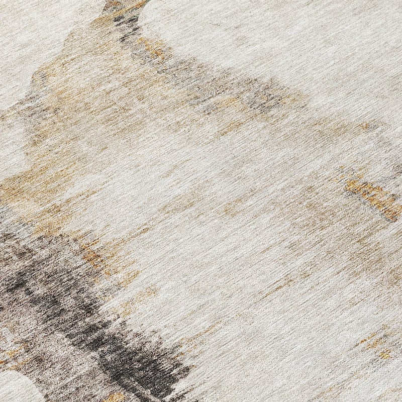 Machine Washable Indoor/ Outdoor Chantille Abstract Cloud Rug