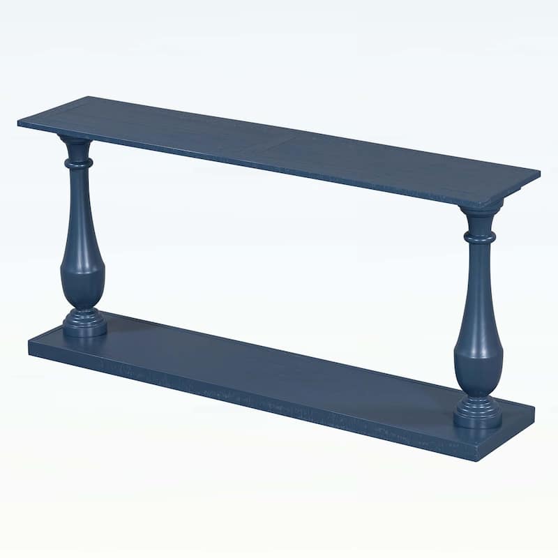 Vintage Console Table with Elegance Vase-Leg Design
