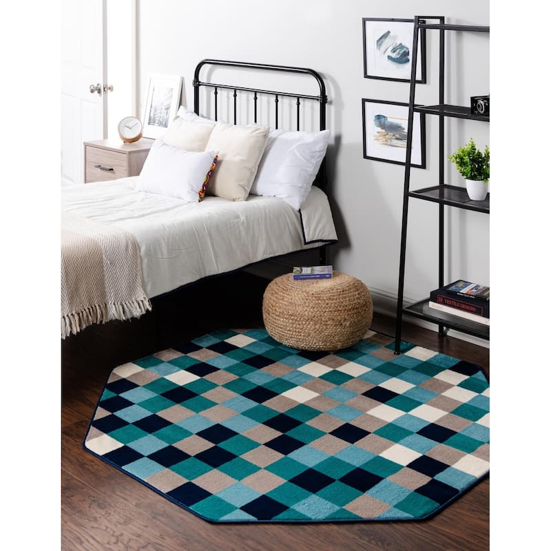 Contemporary Chorisia Collection Area Rug