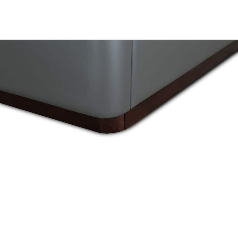 Manhattan Comfort Faux Leather Contemporary Lenyx Full-Size Bed